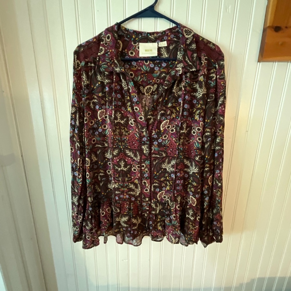 Maeve by Anthropology Femme Button down (size 14)